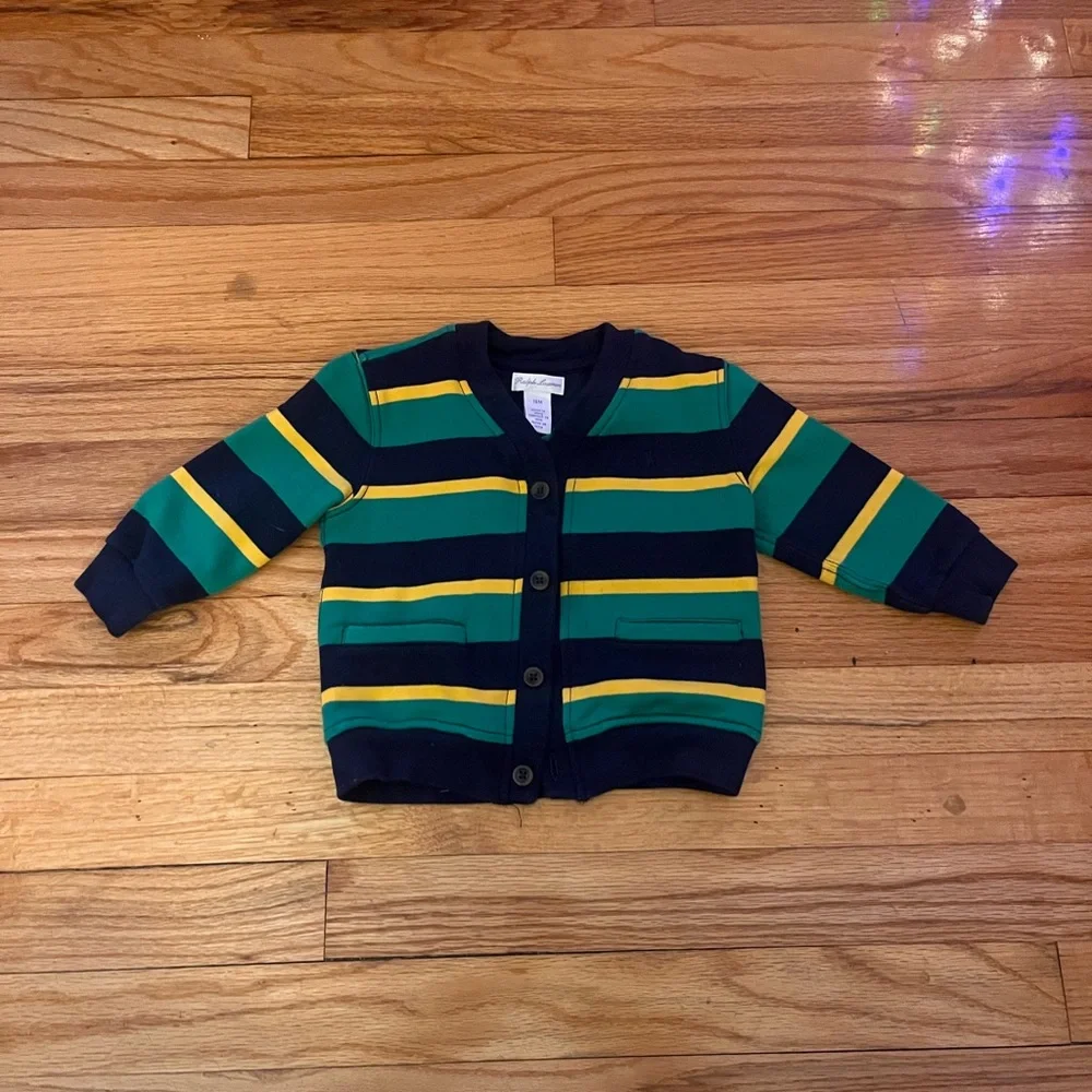 Ralph Lauren little boys cardigan - Picture 2 of 5